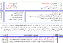 مذكرات اللغة العربية للسنة الثالثة متوسط وفق المنهاج الجديد
