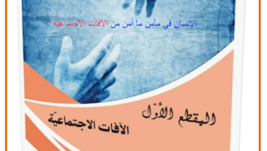 مذكرات اللغة العربية السنة الثالثة متوسط المقطع الأول الآفات الإجتماعية